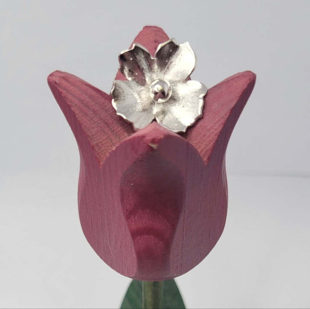 Sterling Silver Floral Pin